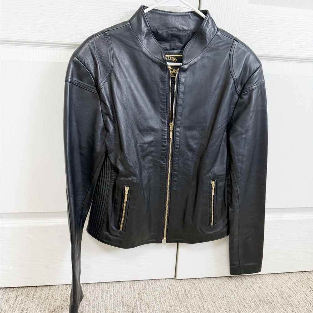 Black Leather Jacket for Women